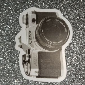 RETRO ART Camera WATERPOOF Sticker